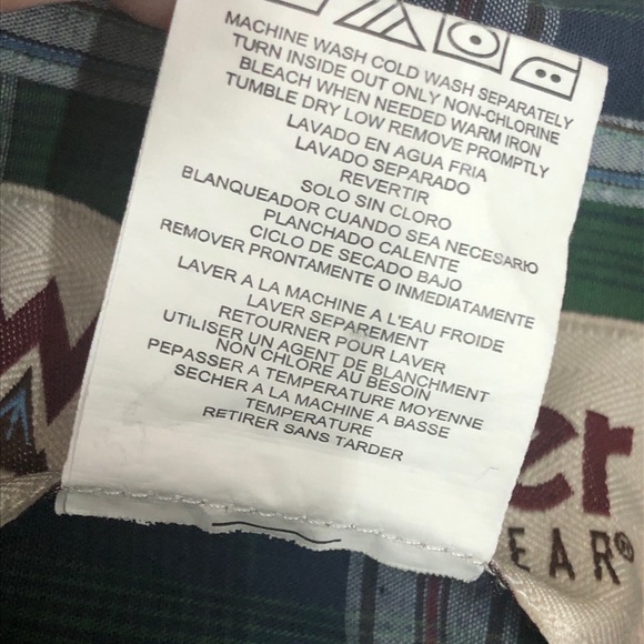 Wrangler rugged wear plaid button down shirt - Picture 6 of 8